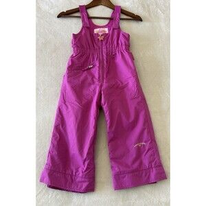 Obermeyer Kids Size 4 Waterproof I-GROW Bibs Snow Pants Butterfly Logo Y2K